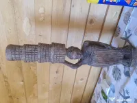 Statuie vintage africana, sculptata manual 