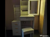 Set Complet : Birou+Oglinda LED+Scaun 