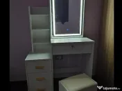 Set Complet : Birou+Oglinda LED+Scaun 