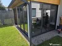 Inchideri terase si balcoane,sisteme glisante fără barieră termică,geam termopan 