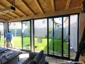 Inchideri terase si balcoane,sisteme glisante fără barieră termică,geam termopan 