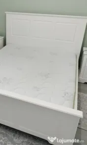 Pat matrimonial din MDF vopsit 