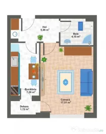 OCAZIE UNICA -> Garsoniera spatioasa / Zona Berceni - Aparat