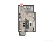 Garsoniera moderna la cheie balcon parcare zona Brana Selimb 