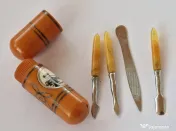 Set Îngrijire Unghii Vintage Bachelită 