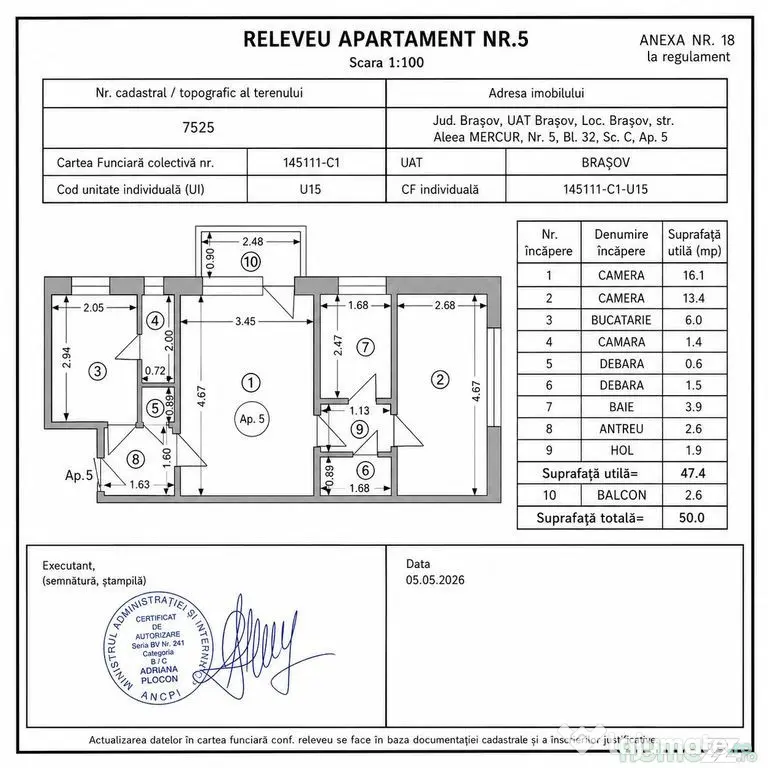 Astra-Apartament 2 camere 50 mp