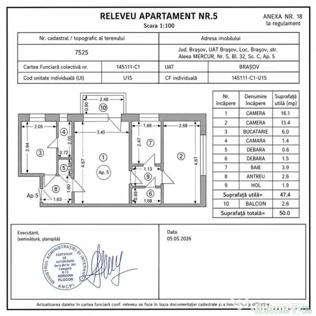 Astra-Apartament 2 camere 50 mp
