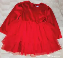 Rochiță Mayoral Festivă Nouă Etichetă – Roșu Regal fata 36 luni 3 ani 98 cm