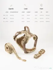 Signature Walk Set Maro BRAUBRAU pentru Câini 