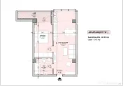 Apartament 2 camere, 51 mp utili, etaj intermediar, London R 