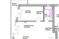 Apartamente moderne cu 2 camere, balcon si dressing - bloc n 