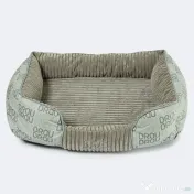 Pătuț Signature Square Light Grey BRAUBRAU pentru Câini și Pisici 