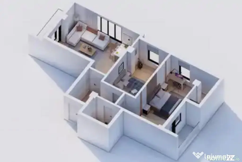 Apartament 3 camere, bloc nou , etaj intermediar , Radauti