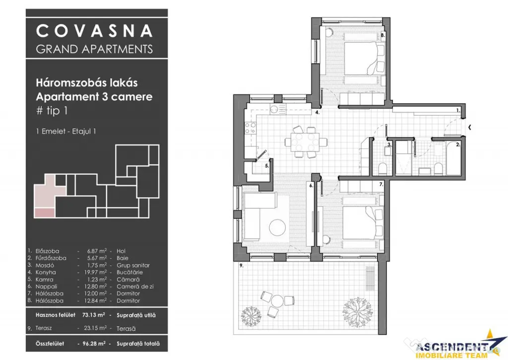 Spatiu de exceptie:Proiect aparthotel rezidential, Central,