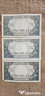 3 Bancnote 1000 lei puse in circulatie in perioada 1943,1944