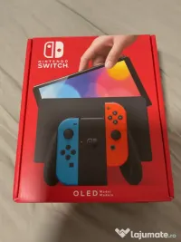 Titlu: Nintendo Switch OLED – Pachet Complet (Cutie Originală) 