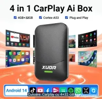 Smart AI Box CarPlay pentru streaming YouTube, Netflix sau programe Tv