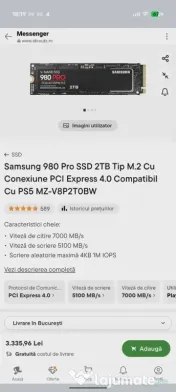 Samsung 980 Pro SSD 2TB Tip M.2 