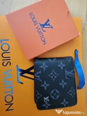 Portofele barbati Louis Vuitton,cutie inclusa,logo metalic/France 