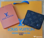 Portofele barbati Louis Vuitton,cutie inclusa,logo metalic/France 