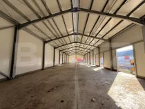 Hală nouă 590 mp utili la cheie, teren 1.300 mp, Gherceșt