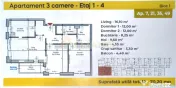 SECTOR 4 | Apartament cu 3 camere - 2 bai - decomandat | 71 