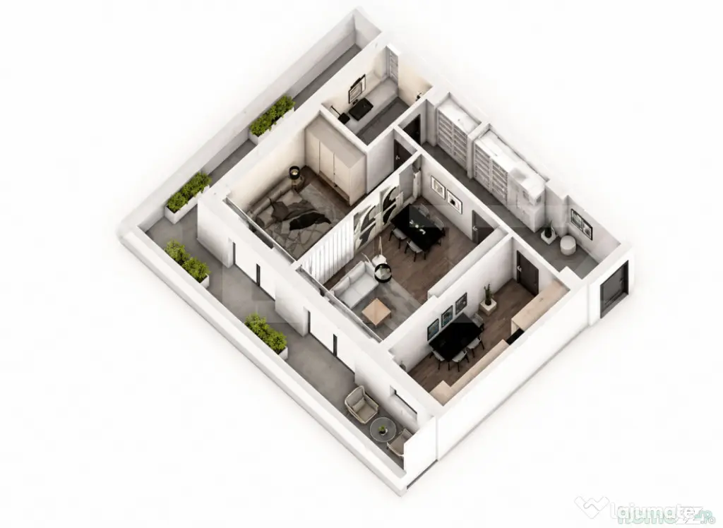 Apartament 2 camere, 82.62mp, ansamblu 0% Comision Achiziți
