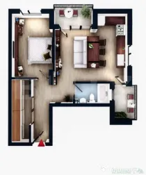 Apartament 2 camere, intermediar, balcon, CF, parcare, boxa,
