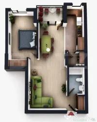 Apartament 2 camere, decomandat, balcon, CF, parcare, boxa, 