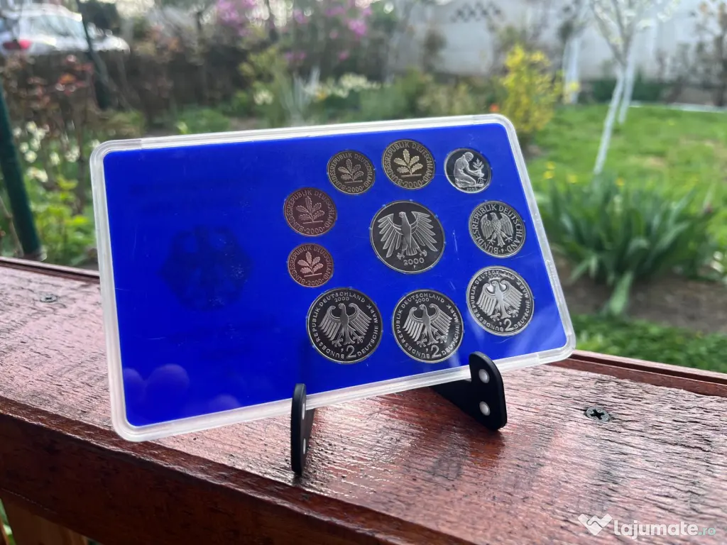 Plachetă numismatica set monede Germania 2000