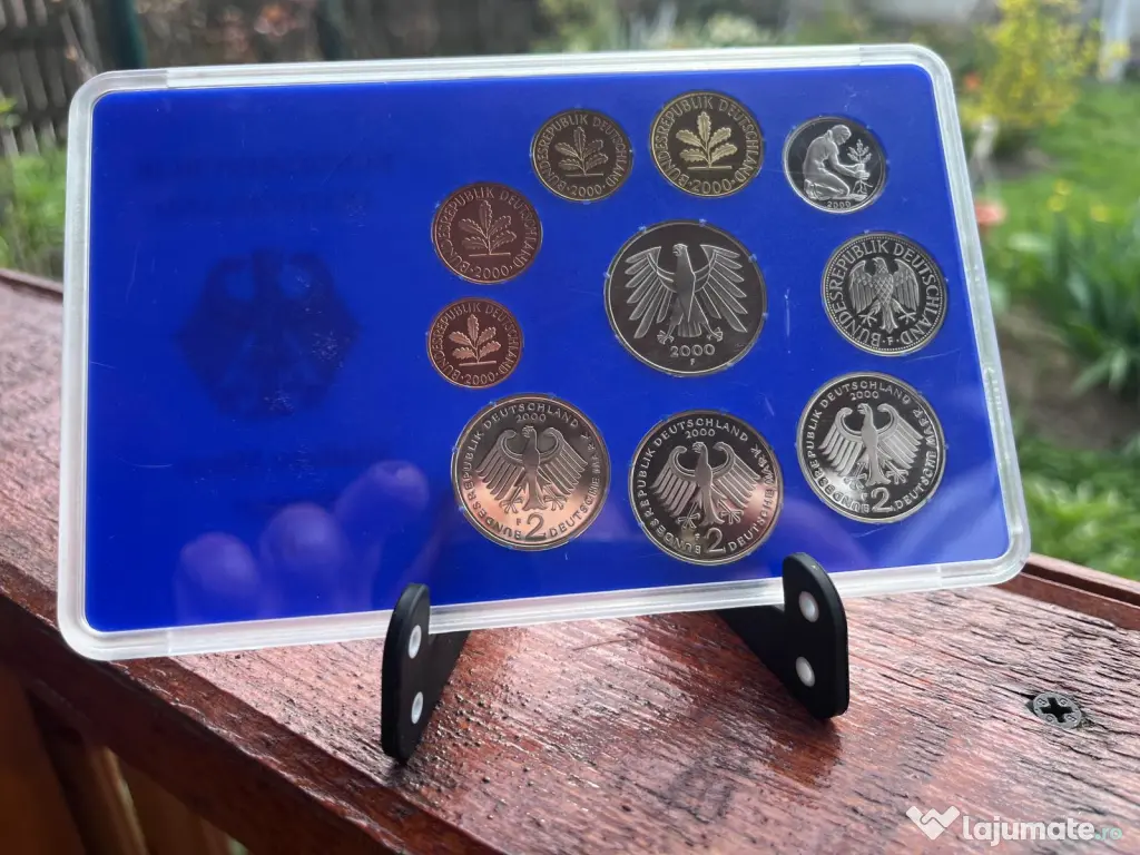 Plachetă numismatica set monede Germania 2000