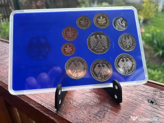 Plachetă numismatica set monede Germania 2000