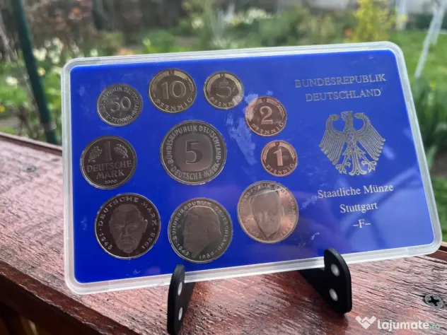 Plachetă numismatica set monede Germania 2000