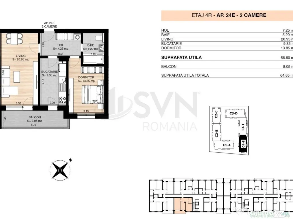 Apartament 2 camere NOU l Pipera l Miluna Rezidential