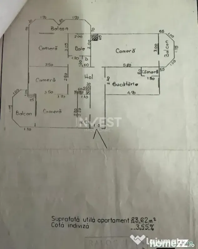 Apartament 4 camere, decomandat, zona Pacurari - Esplanada,