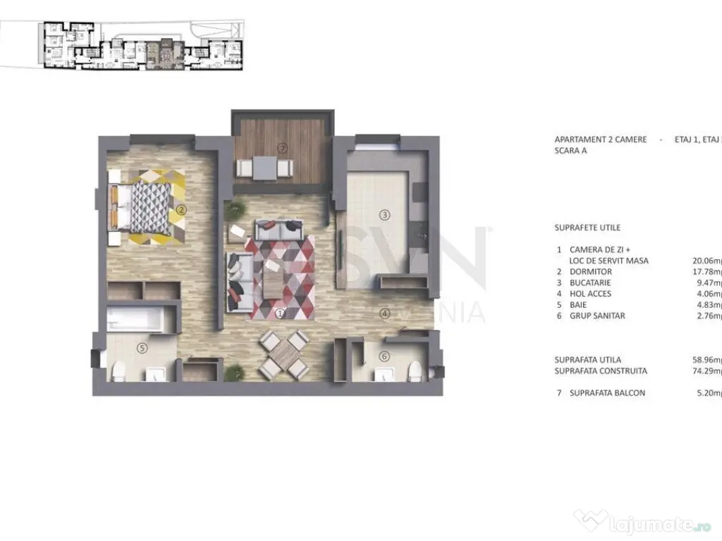 Proiect nou- 2 camere premium