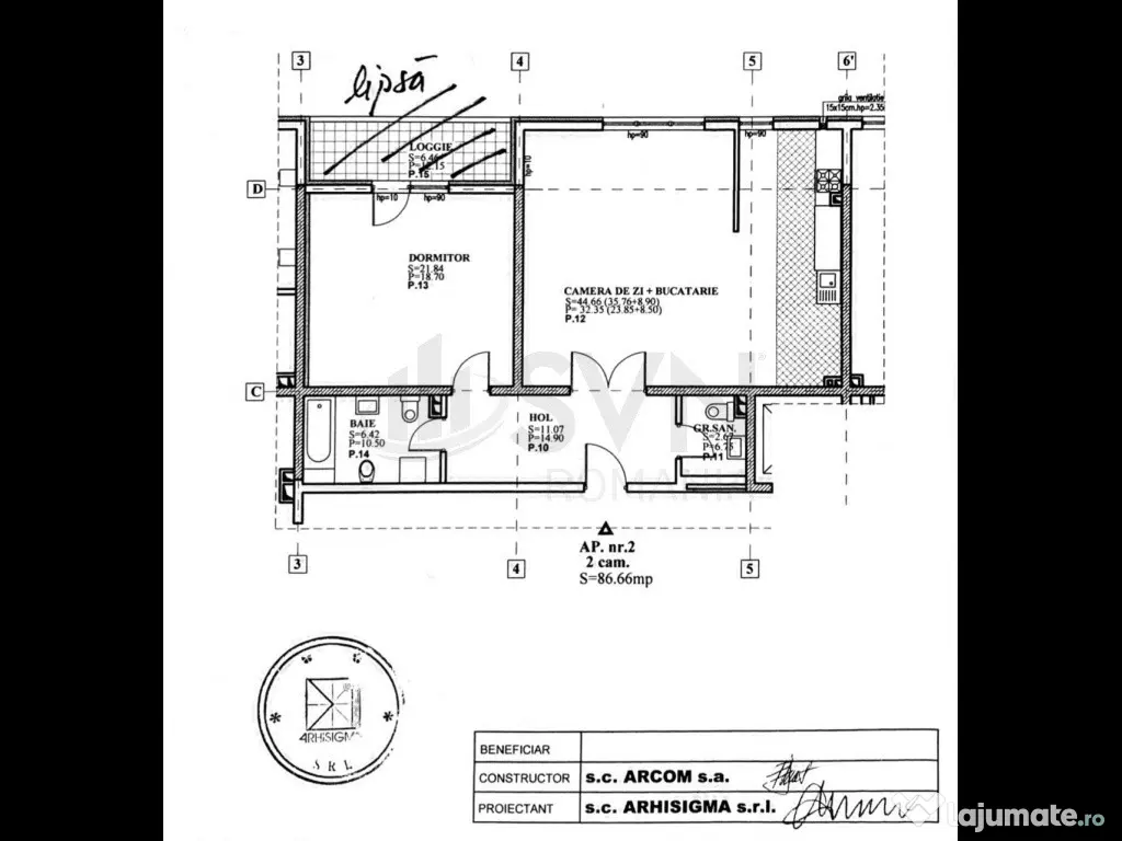Apartament 2 camere I 95 MP I Calea Plevnei I De vanzare