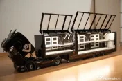 Vand camion/trailer 1:18 custom, metalic, full open