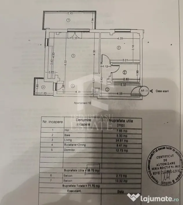 Apartament 2 camere Tomis Plus - loc parcare subteran