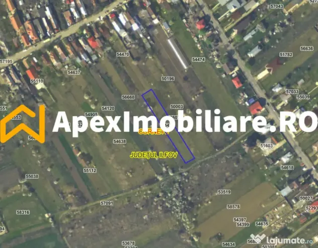 Teren intravilan de vanzare Cornetu IF | ApexImobiliare.ro