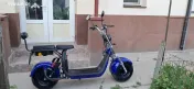 Scuter electric Harley CC10, motor 1500W, 25km/h fără permis, albastru 