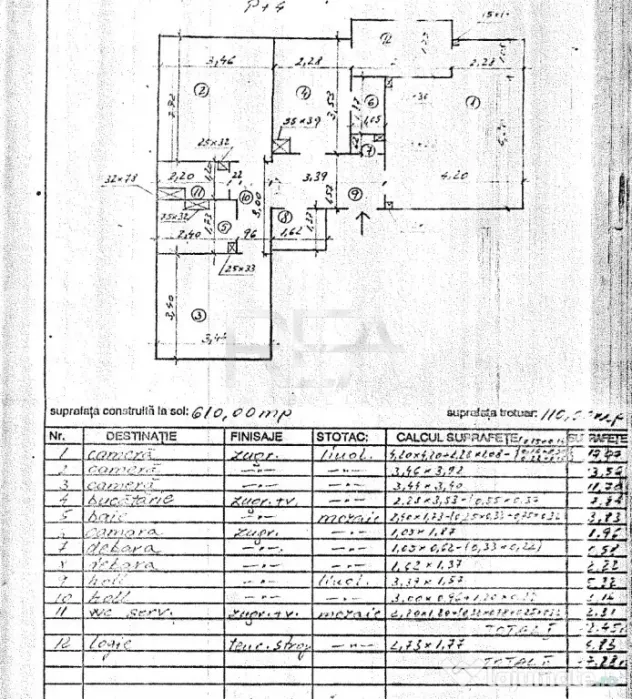 3 camere, 3/4, bloc 1985, 77 mp-Uverturii