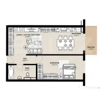 Apartament 2 camere, Etaj 6, 52,75 mp, Balcon, Cesiune, Mara
