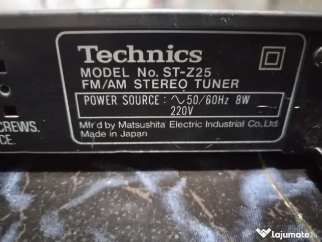 Tuner analog japonez technics st-z25