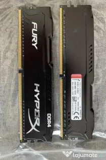 Kit memorii desktop 16GB - KINGSTON HyperX Fury 2x8GB DDR4, 2666MHz, CL16