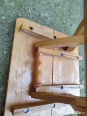 Scăunel pliabil din lemn 