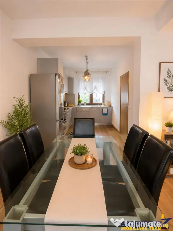 Casa si pentru remote work,terasa,gradina,2 bai,2 locuri par