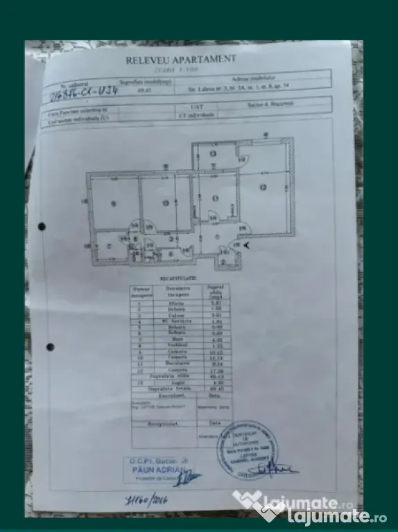 Apartament 3 camere în apropierea Orașului copiilor.