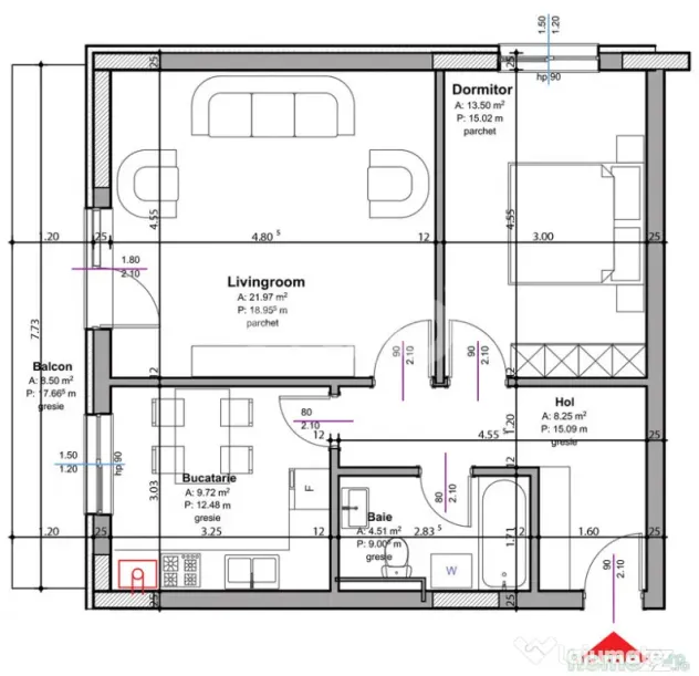 Apartament 2 camere Pitesti | Zona Stadion - Pitesti (Arges)