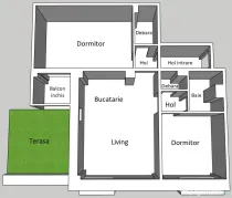 Apartament decomandat 3 camere Rotonda et. 1/8. Exclus agentii.
